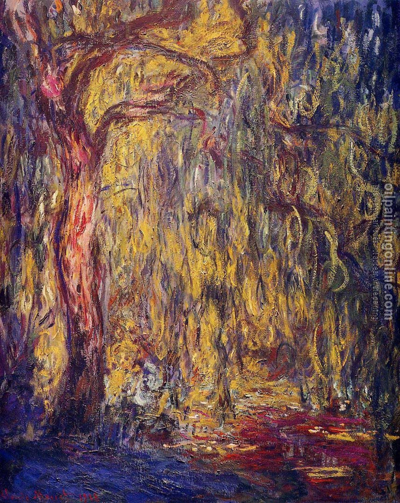 Monet, Claude Oscar - Weeping Willow
